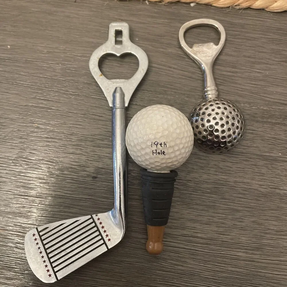 vintage golf club, Golf Ball bottle opener Ball Wine Stopper Lot